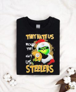 Santa Grinch Christmas They Hate Us Because Ain’t Us Pittsburgh Steelers T shirt