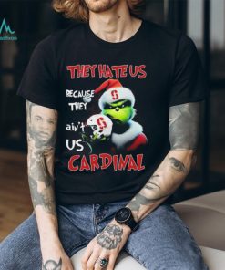 Santa Grinch Christmas They Hate Us Because Ain’t Us Stanford Cardinal Shirt