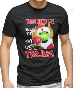 Santa Grinch Christmas They Hate Us Because Ain’t Us USC Trojans T shirt