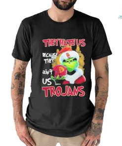 Santa Grinch Christmas They Hate Us Because Ain’t Us USC Trojans T shirt