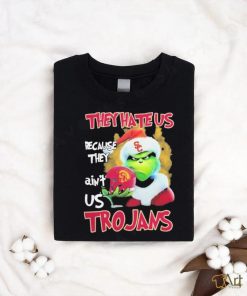 Santa Grinch Christmas They Hate Us Because Ain’t Us USC Trojans T shirt