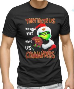 Santa Grinch Christmas They Hate Us Because Ain’t Us Washington Commanders T shirt