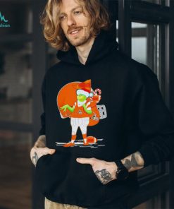 Santa Grinch Cleveland Browns Gift Christmas 2023 shirt