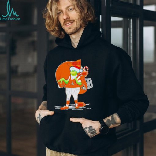 Santa Grinch Cleveland Browns Gift Christmas 2023 shirt