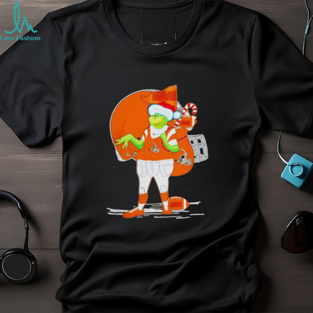 Santa Grinch Cleveland Browns Gift Christmas 2023 shirt Santa Grinch Cleveland Browns Gift Christmas 2023 shirt