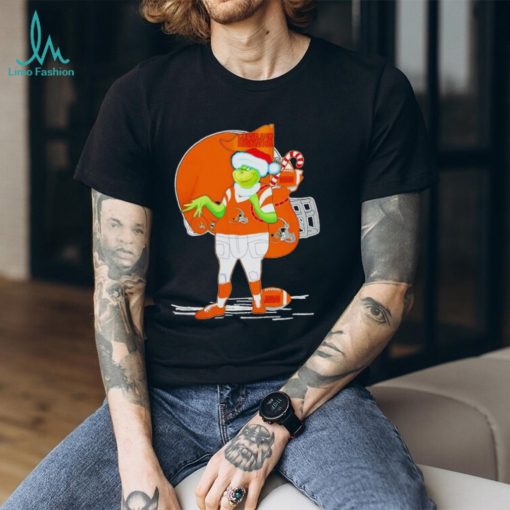 Santa Grinch Cleveland Browns Gift Christmas 2023 shirt