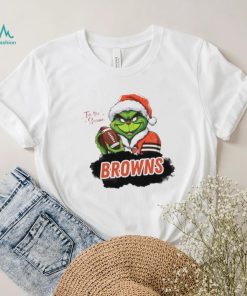 Santa Grinch Cleveland Browns Tis the Season Christmas 2023 Shirt