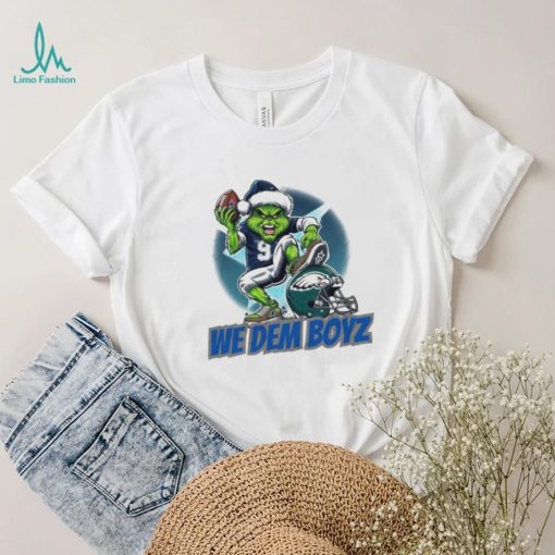 Santa Grinch Dallas Cowboys vs Philadelphia Eagles We Dem Boyz Merry Christmas 2023 Shirt