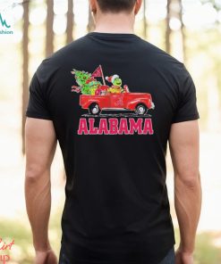 Santa Grinch Drive Truck Alabama Crimson Tide Christmas Shirt