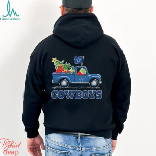 Santa Grinch Drive Truck Dallas Cowboys Christmas Shirt