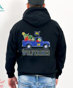 Santa Grinch Drive Truck Michigan Wolverines Christmas Shirt