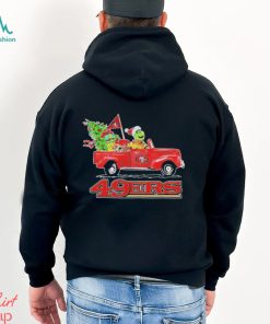 Santa Grinch Drive Truck San Francisco 49ers Christmas Shirt