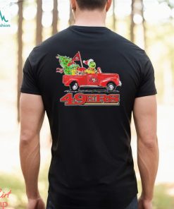 Santa Grinch Drive Truck San Francisco 49ers Christmas Shirt