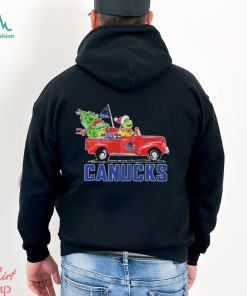 Santa Grinch Drive Truck Vancouver Canucks Christmas Shirt