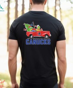 Santa Grinch Drive Truck Vancouver Canucks Christmas Shirt