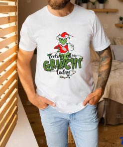 Santa Grinch Feeling Extra Grinchy Today Christmas Lightning 2023 T Shirt