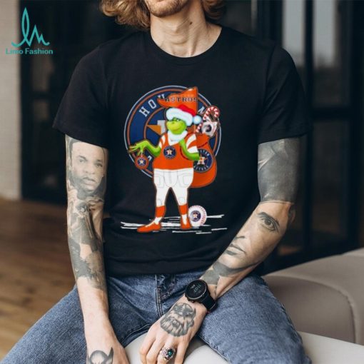 Santa Grinch Houston Astros Gift Christmas Shirt