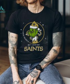 Santa Grinch I Hate People But I Love My New Orleans Saints Christmas Shirt