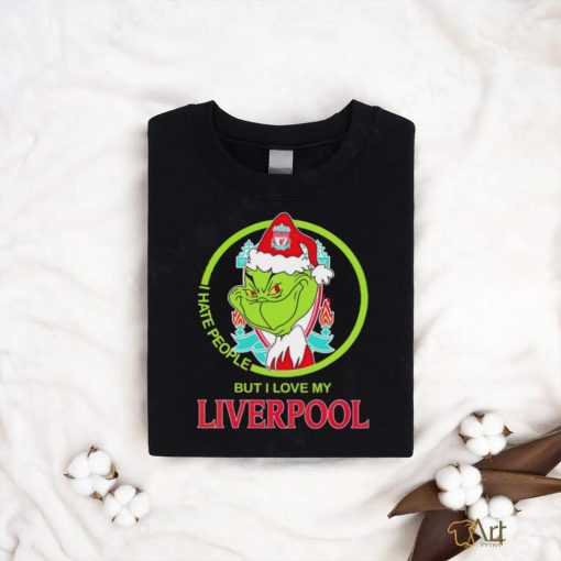 Santa Grinch I hate people but I love my Liverpool FC shirt