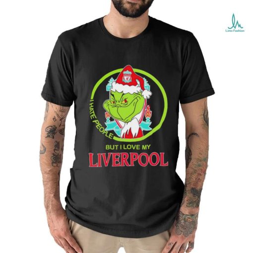 Santa Grinch I hate people but I love my Liverpool FC shirt