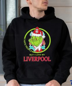 Santa Grinch I hate people but I love my Liverpool FC shirt