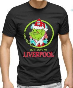 Santa Grinch I hate people but I love my Liverpool FC shirt