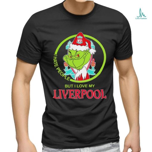 Santa Grinch I hate people but I love my Liverpool FC shirt