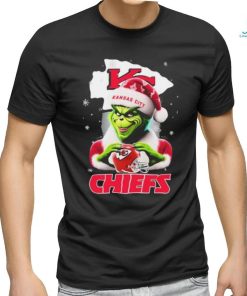 Santa Grinch Love Kansas City Chiefs Christmas Shirt