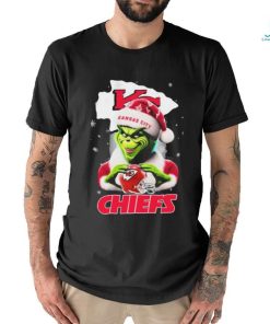 Santa Grinch Love Kansas City Chiefs Christmas Shirt