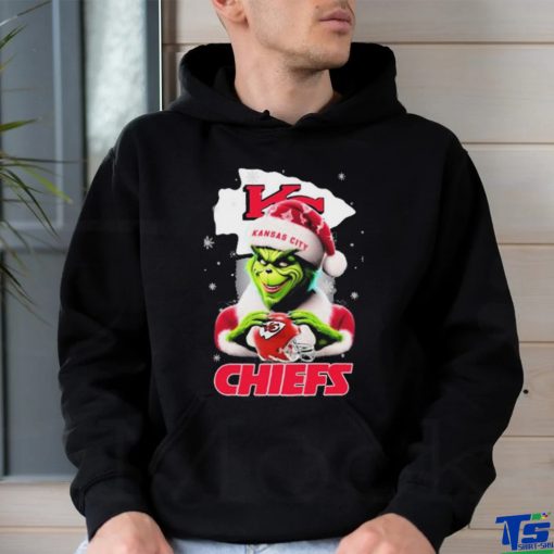 Santa Grinch Love Kansas City Chiefs Christmas Shirt