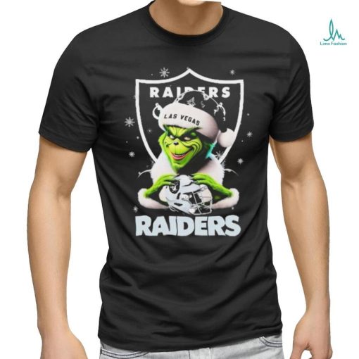 Santa Grinch Love Las Vegas Raiders Christmas Shirt