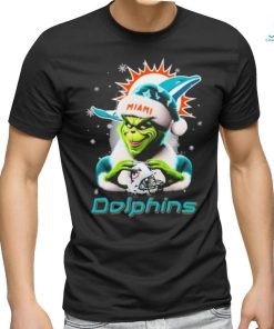 Santa Grinch Love Miami Dolphins Christmas Shirt