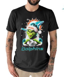 Santa Grinch Love Miami Dolphins Christmas Shirt