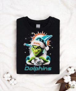 Santa Grinch Love Miami Dolphins Christmas Shirt