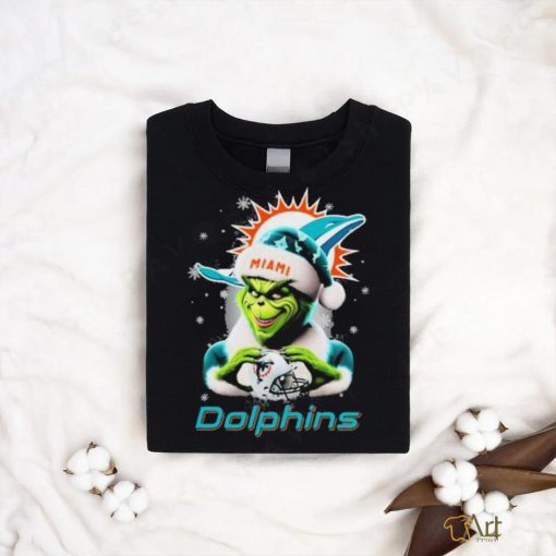 Santa Grinch Love Miami Dolphins Christmas Shirt