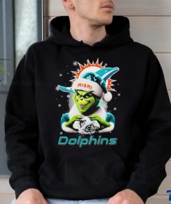 Santa Grinch Love Miami Dolphins Christmas Shirt