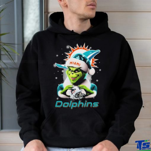 Santa Grinch Love Miami Dolphins Christmas Shirt