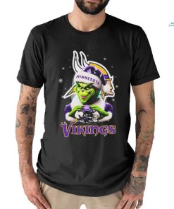 Santa Grinch Love Minnesota Vikings Christmas Shirt, hoodie, sweater, long sleeve and tank top Santa Grinch Love Minnesota Vikings Christmas Shirt
