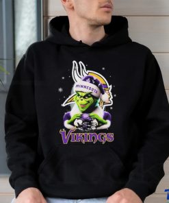 Santa Grinch Love Minnesota Vikings Christmas Shirt, hoodie, sweater, long sleeve and tank top Santa Grinch Love Minnesota Vikings Christmas Shirt