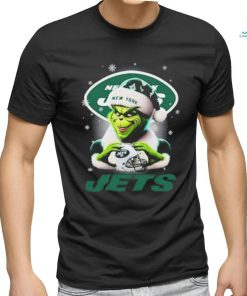 Santa Grinch Love New York Jets Christmas Shirt