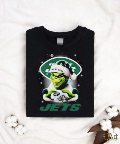 Santa Grinch Love New York Jets Christmas Shirt