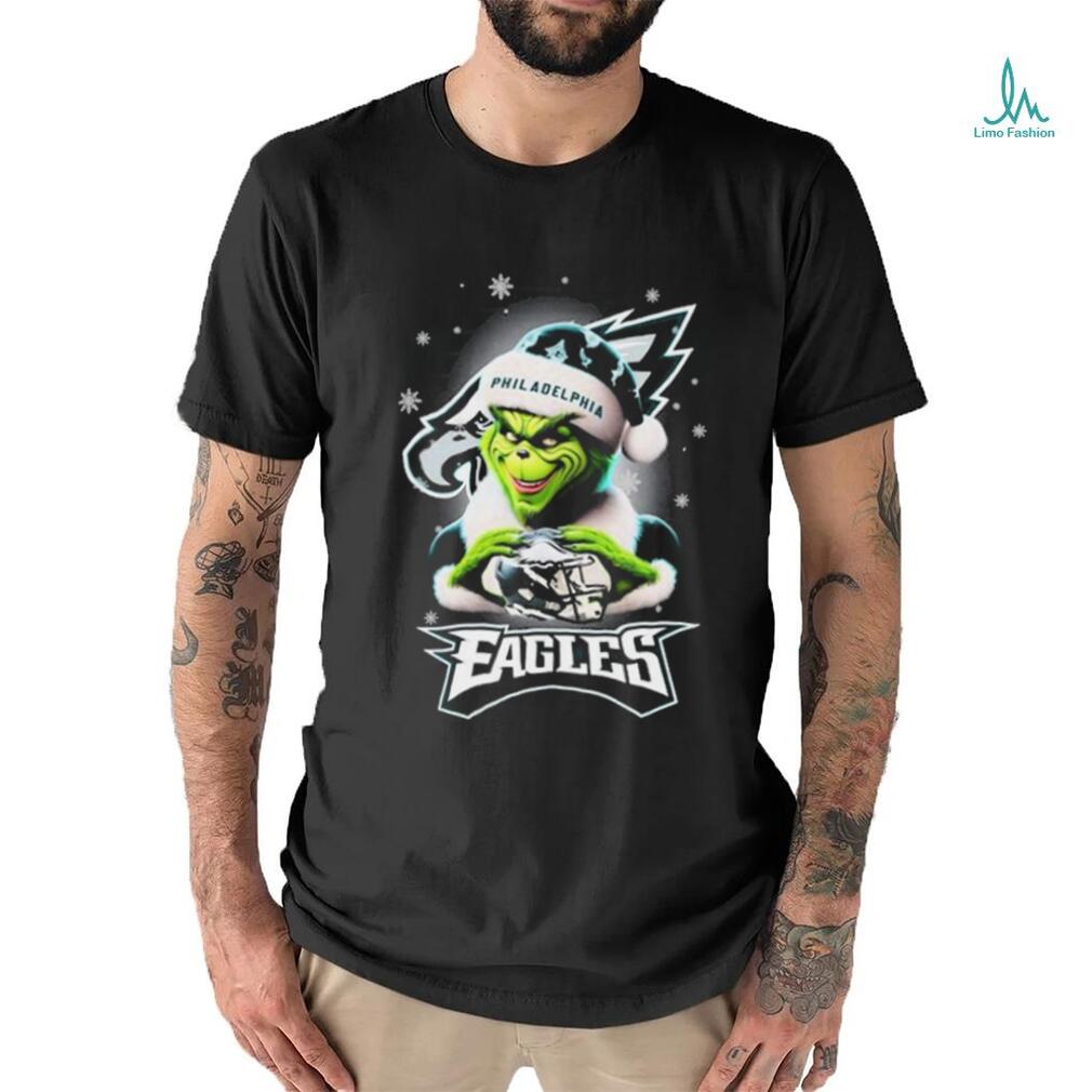 Santa Grinch Love Philadelphia Eagles Christmas Shirt Santa Grinch Love Philadelphia Eagles Christmas Shirt