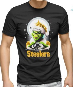 Santa Grinch Love Pittsburgh Steelers Christmas Shirt