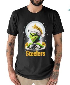 Santa Grinch Love Pittsburgh Steelers Christmas Shirt