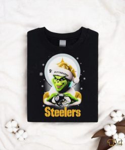 Santa Grinch Love Pittsburgh Steelers Christmas Shirt