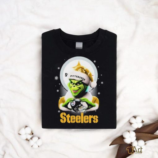 Santa Grinch Love Pittsburgh Steelers Christmas Shirt