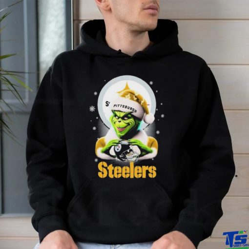 Santa Grinch Love Pittsburgh Steelers Christmas Shirt