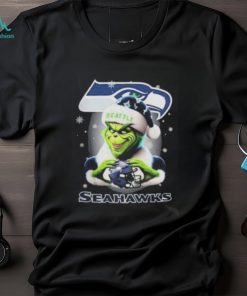 Santa Grinch Love Seattle Seahawks Christmas Shirt