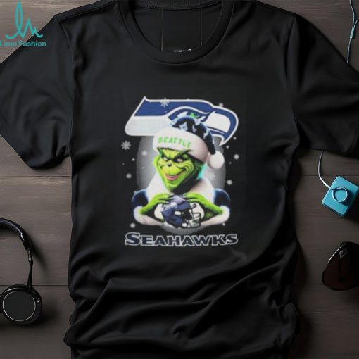 Santa Grinch Love Seattle Seahawks Christmas Shirt