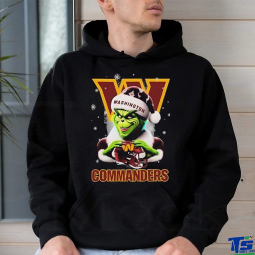 Santa Grinch Love Washington Commanders Christmas Shirt